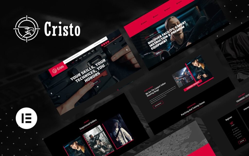 Cristo – 训练营和枪支俱乐部WordPress主题