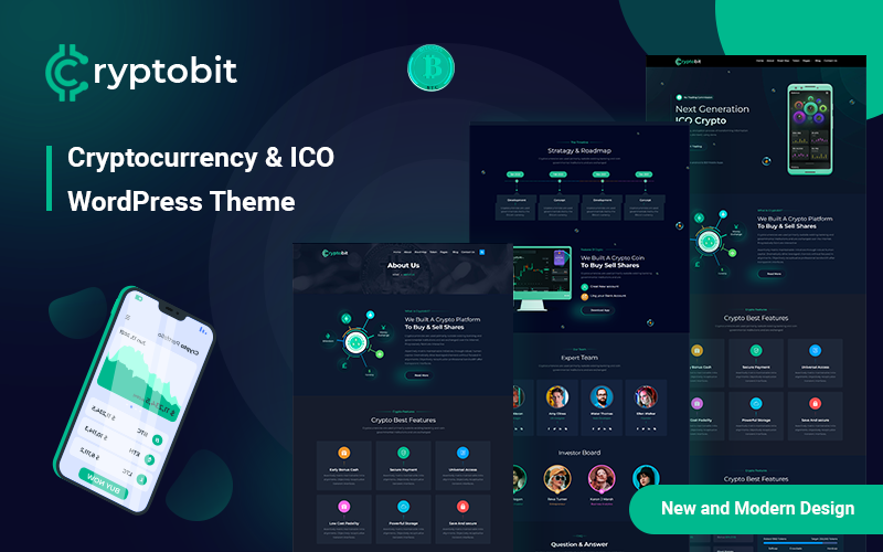 Cryptobit – 加密货币和比特币WordPress主题