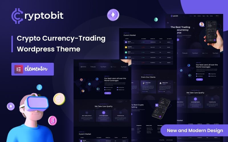 Cryptobit – 交易WordPress主题