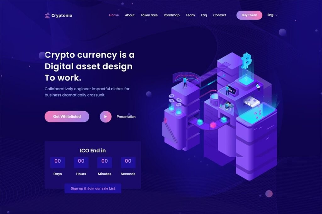 Cryptonio是一款专为加密货币设计的WordPress主题。