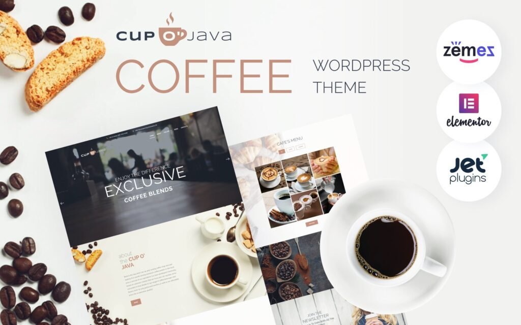 Cup o’ Java – 响应式咖啡店WordPress主题