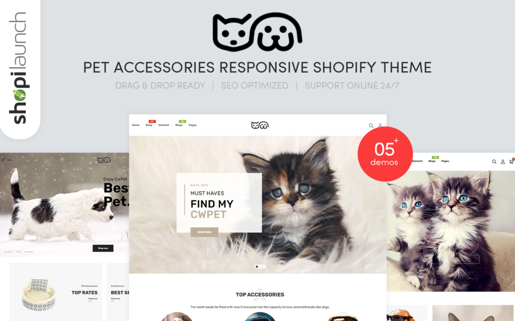 CwPet – 宠物商店响应式Shopify主题