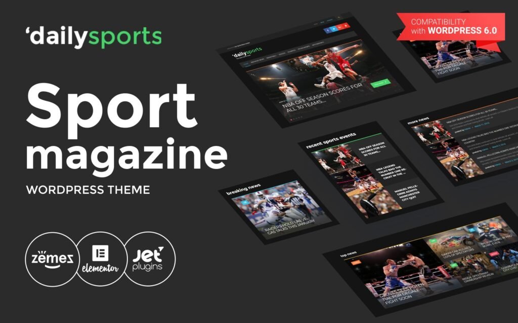 DailySports – 运动杂志WordPress主题