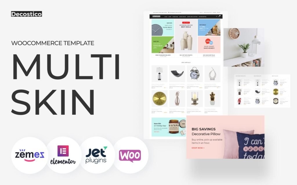 Decostico – 现代室内家具 Elementor WooCommerce 主题