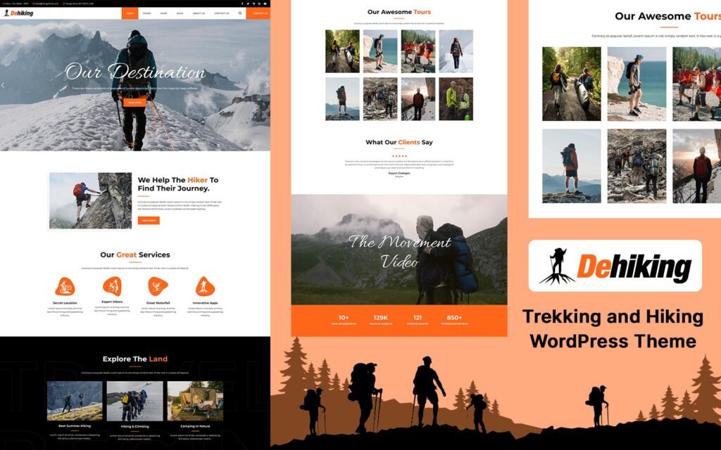 Dehiking – 徒步旅行、露营和登山指南 WordPress 主题