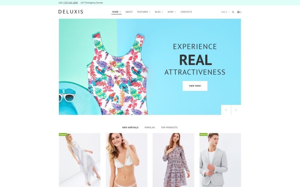 Deluxis – 时尚商店Elementor WooCommerce主题