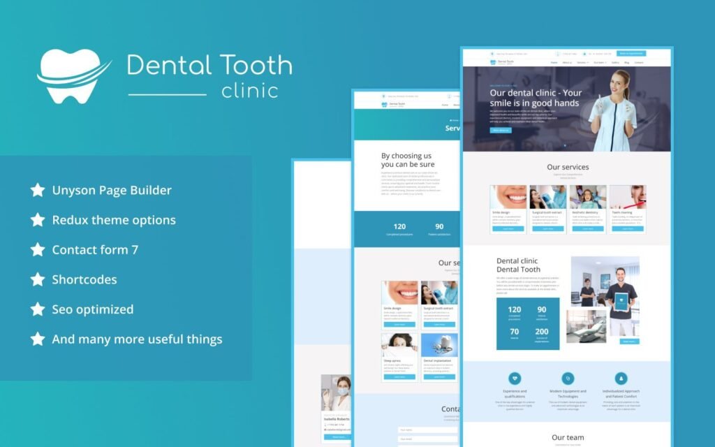 Dental Tooth – 牙科WordPress主题