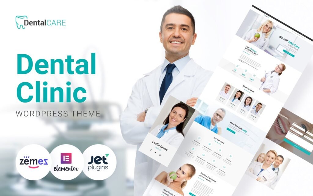 DentalCare – 牙科诊所WordPress Elementor主题