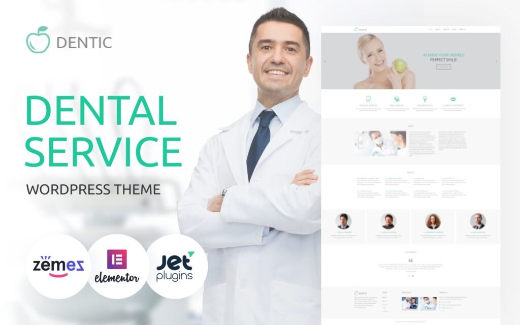 Dentic – 牙科多用途经典WordPress Elementor主题