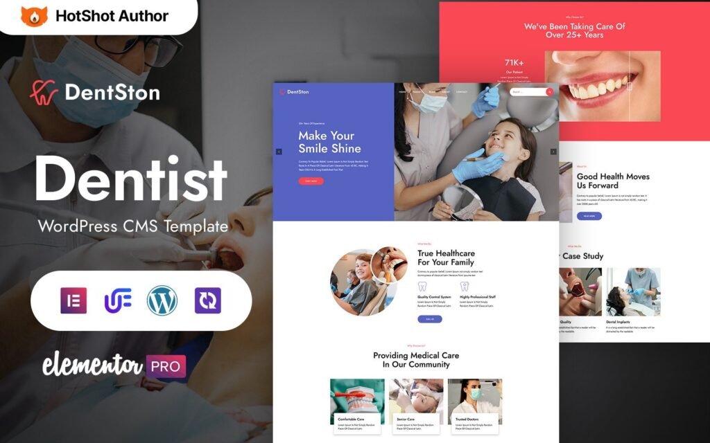 DentSton – 牙科多用途WordPress Elementor主题