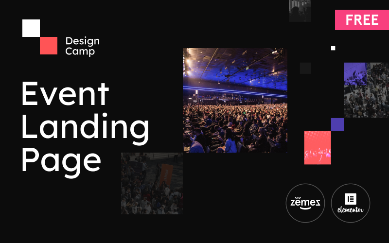 DesignCamp – 免费的现代活动网站平台WordPress主题