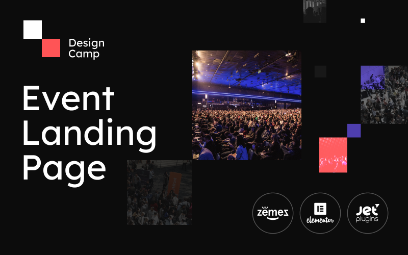 DesignCamp – 现代活动落地页平台 WordPress 主题
