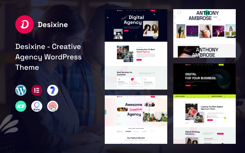 Desixine是一款专为创意机构设计的WordPress主题。