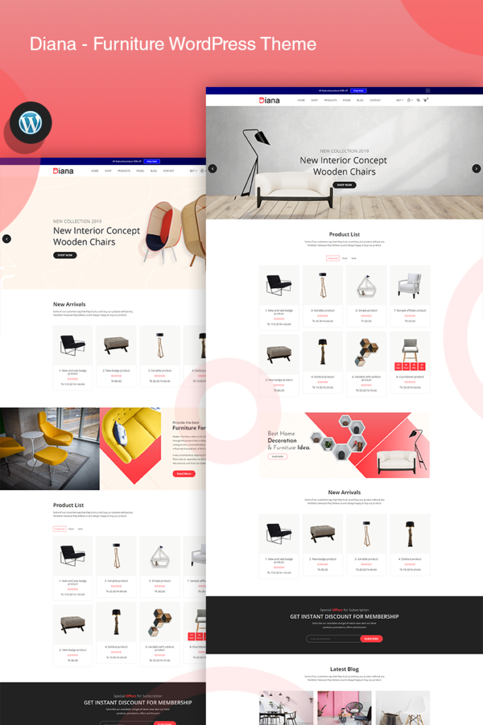 Diana – 家具 WooCommerce 主题