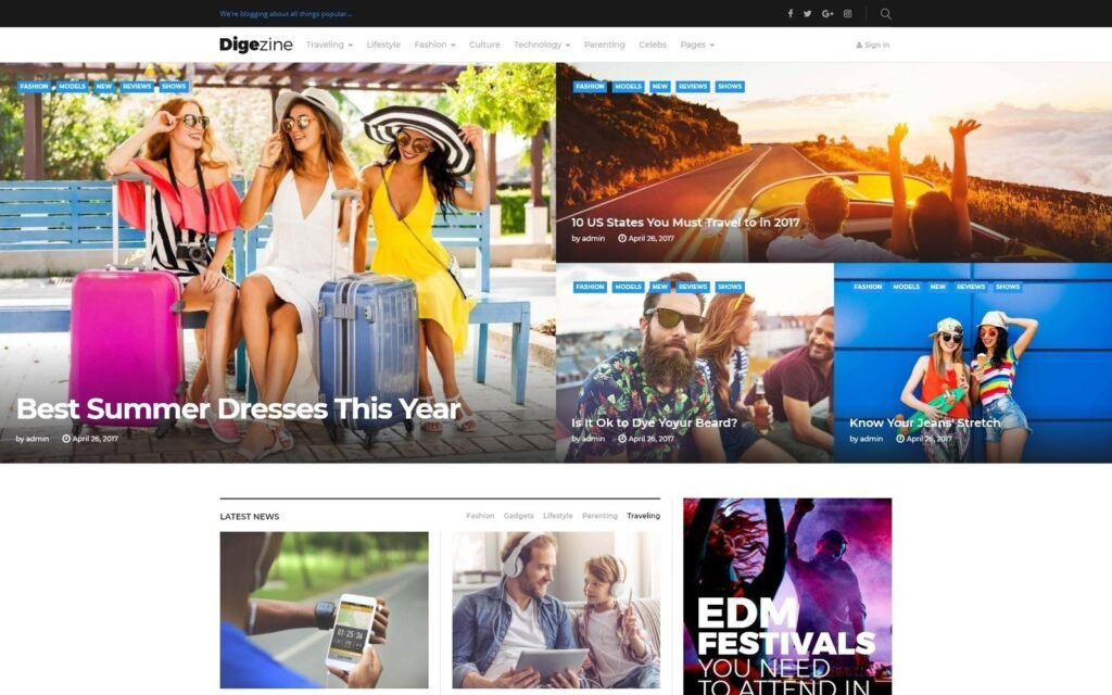 Digezine – 新闻杂志WordPress主题