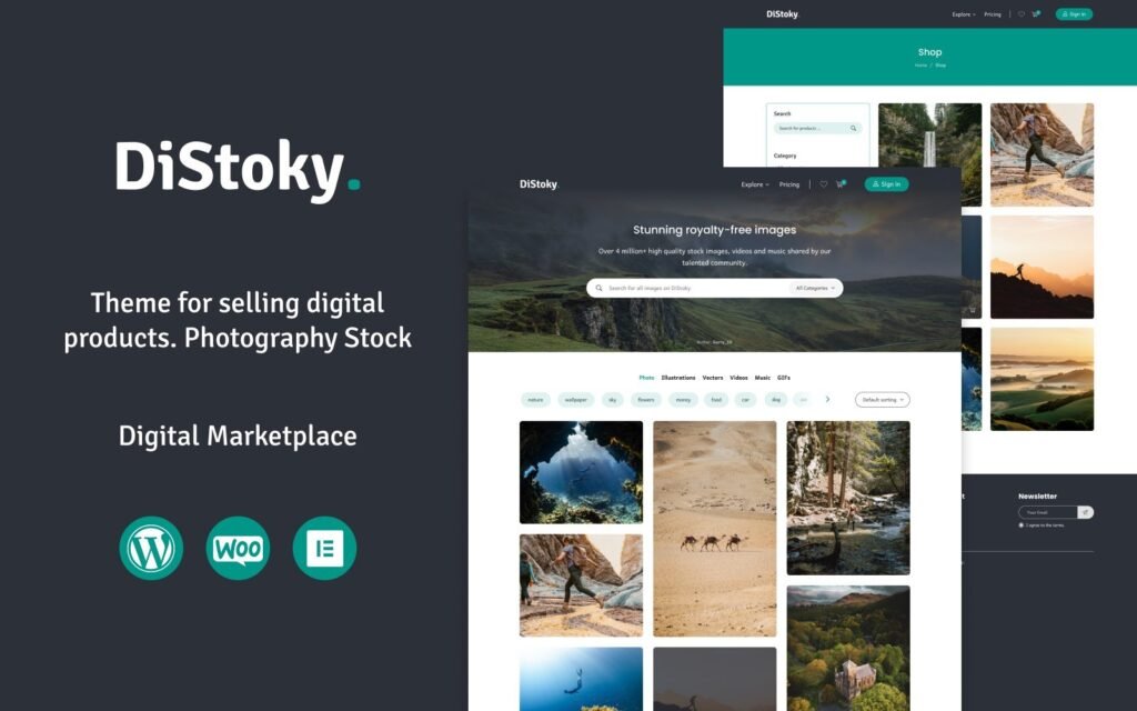 DiStocky – Stock Photo WooCommerce 主题