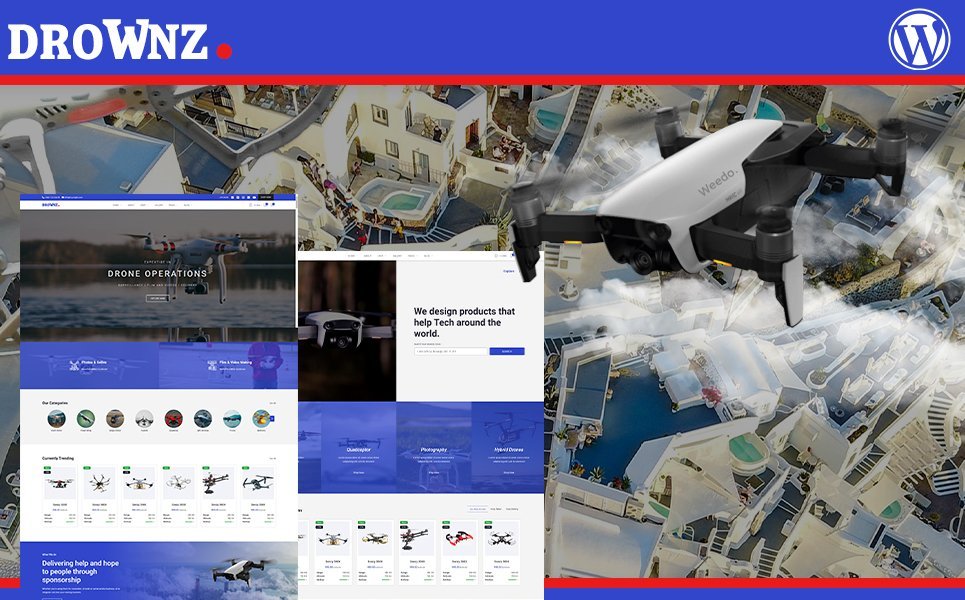 Drownz 无人机摄影与无人机商店 WooCommerce 主题