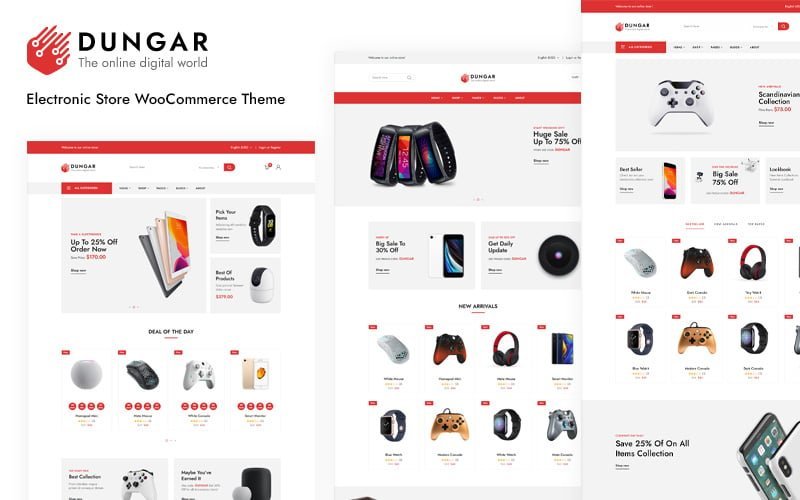 Dungar – 电子产品商店 WooCommerce 主题