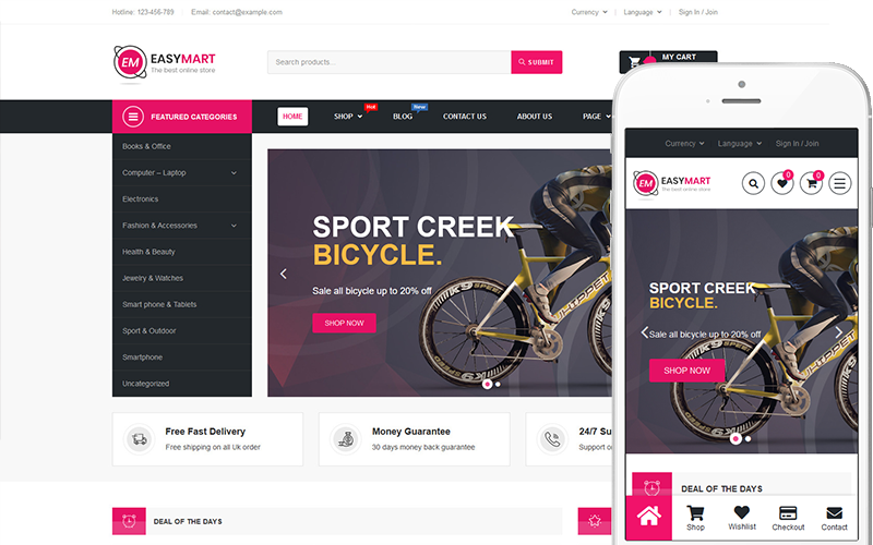 EasyMart – 多用途主题 WooCommerce 主题