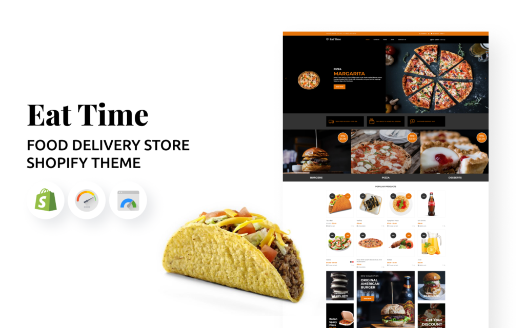 Eat Time – 食品送货商店 Shopify 主题