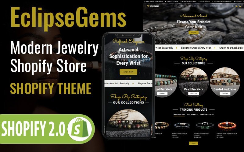 EclipseGems – 珠宝店响应式Shopify主题 OS 2.0