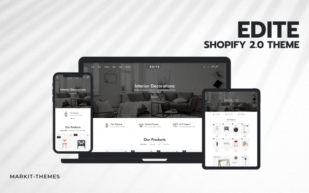 Edite – 高级家具 Shopify 2.0 主题