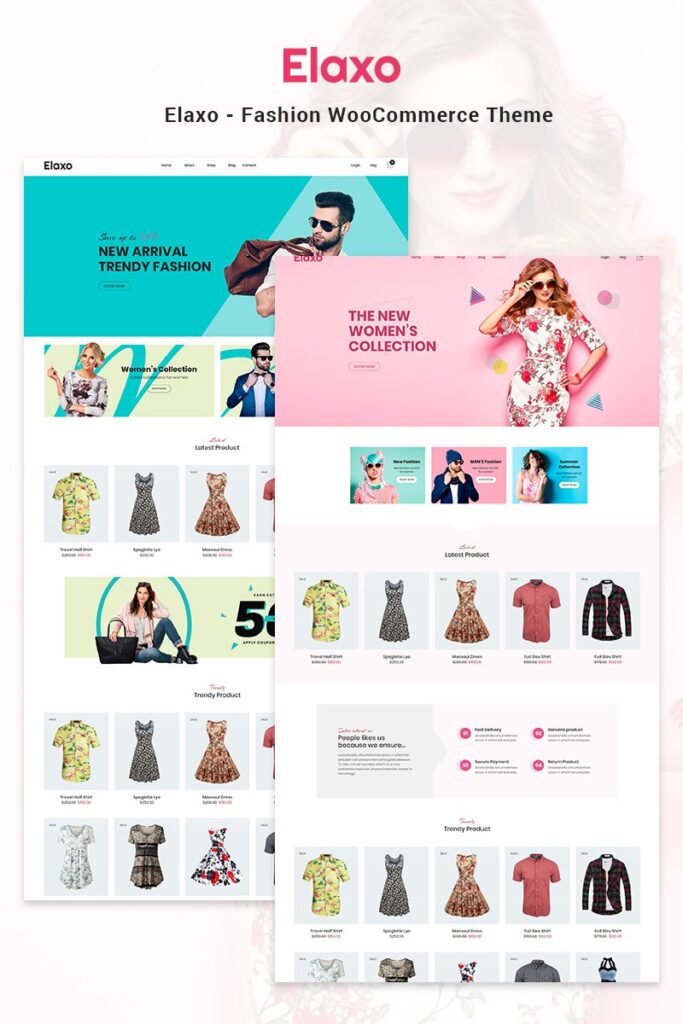 Elaxo – 时尚的 WooCommerce 主题