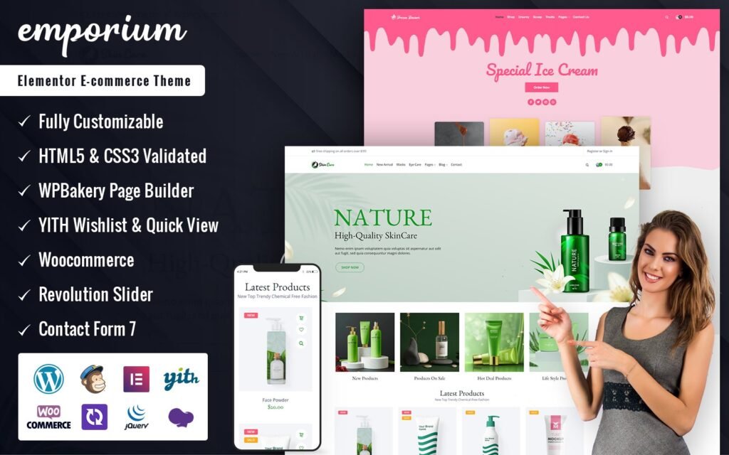 Emporium – 在线零售商店 Elementor Woocommerce 主题