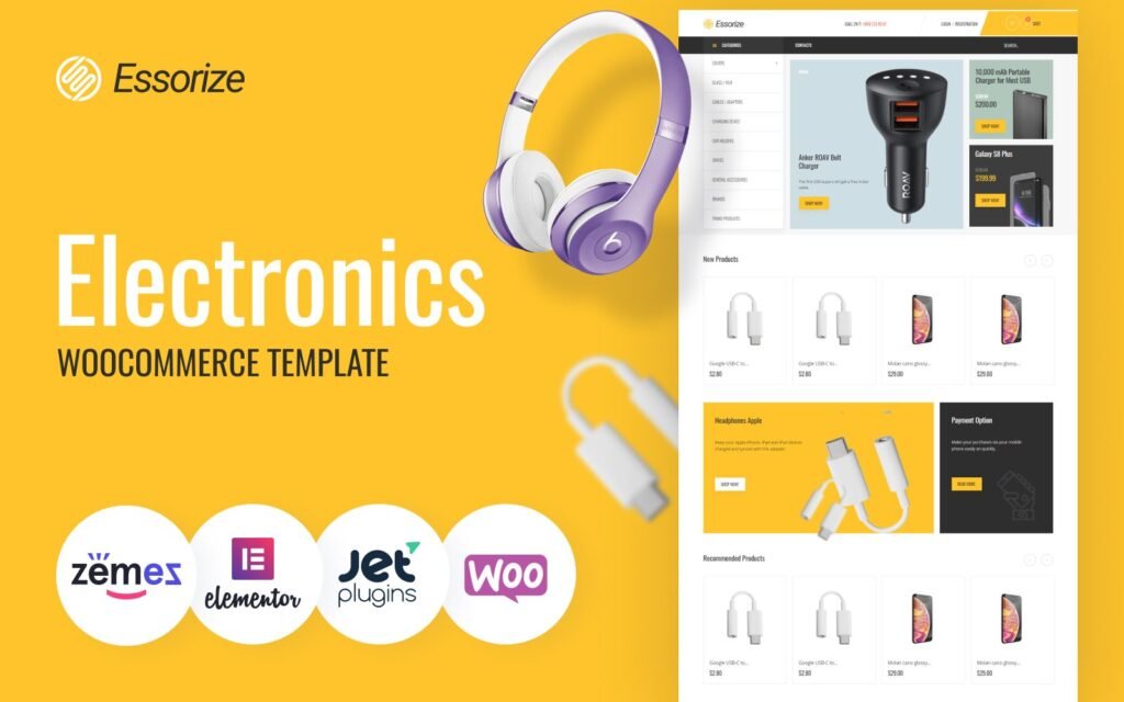 Essorize – 电子商务经典Elementor WooCommerce主题