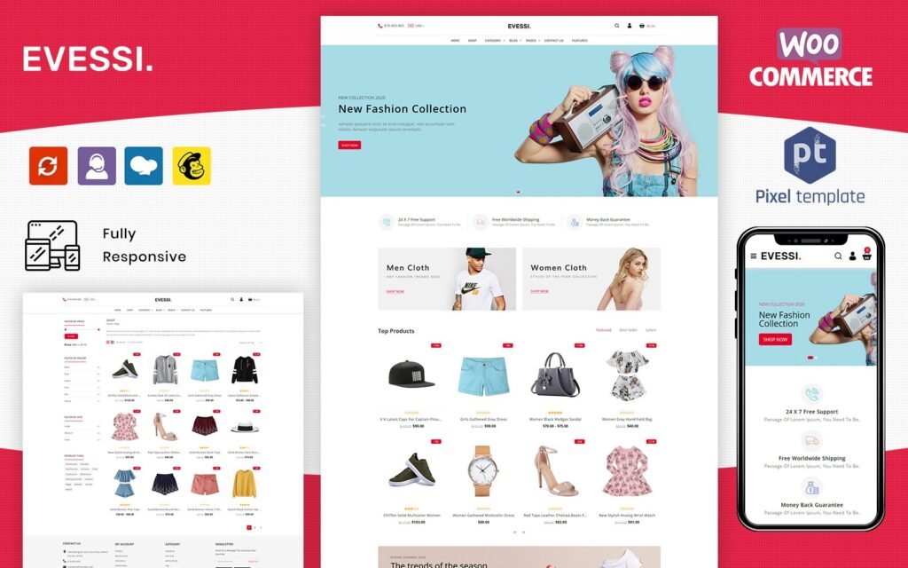 Evessi – 在线时尚 WooCommerce 商店