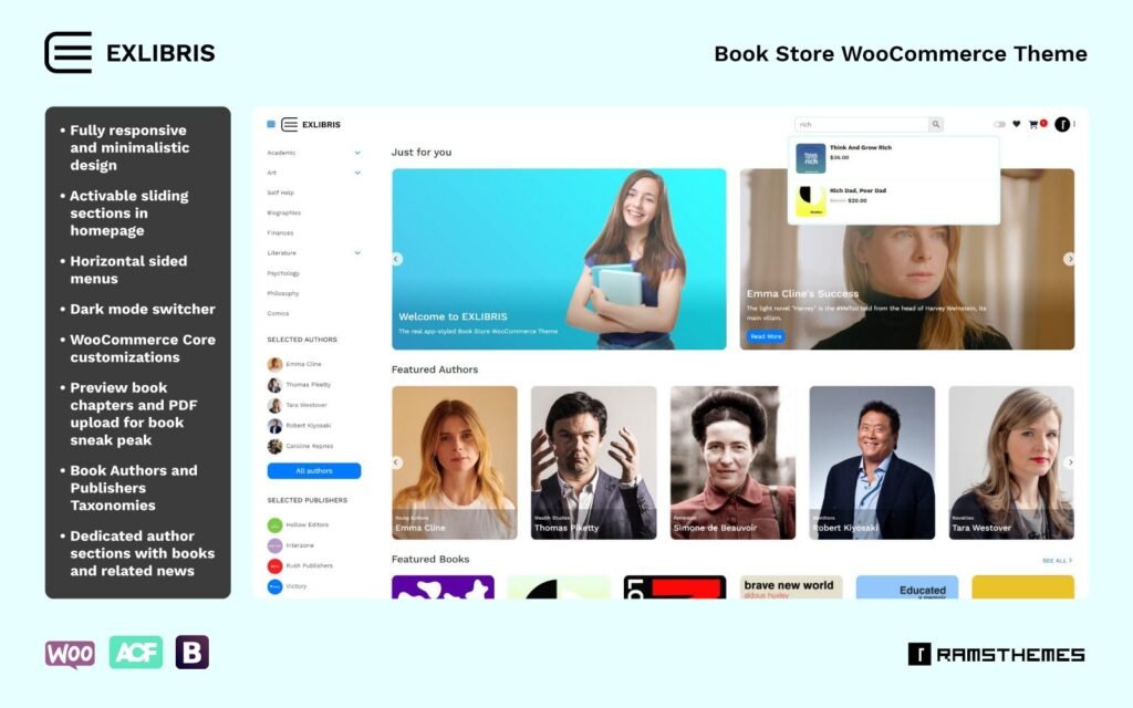 EXLIBRIS – 书店 WooCommerce 主题