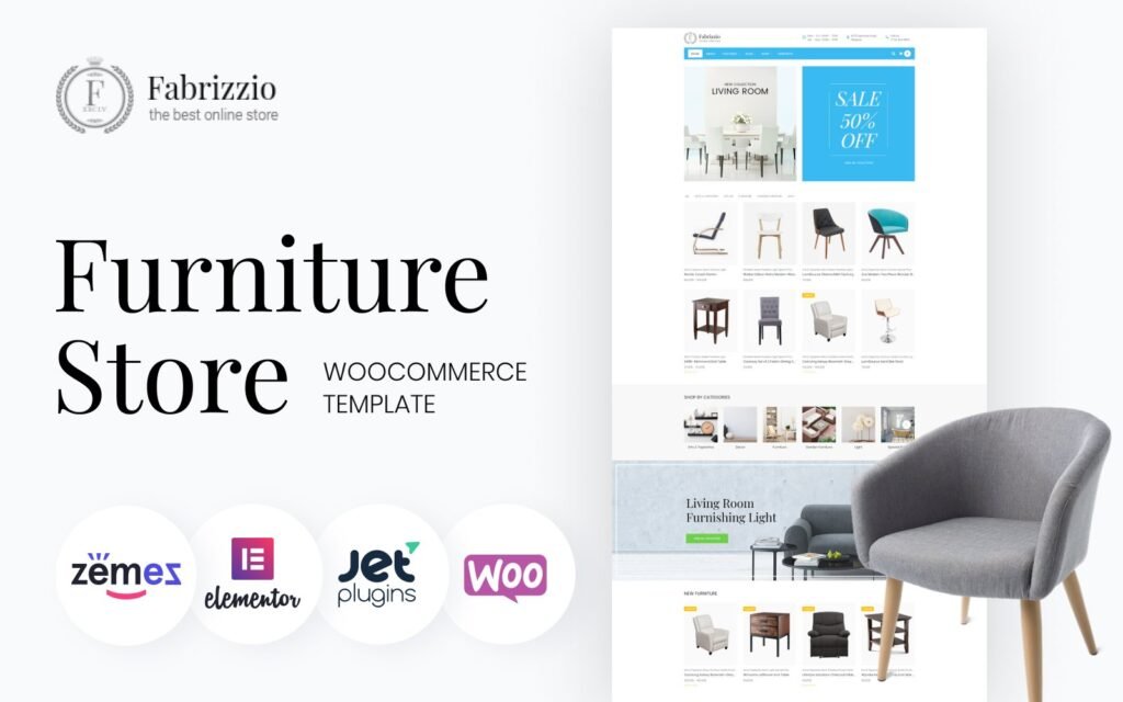 Fabrizzio – 家具商店WooCommerce主题