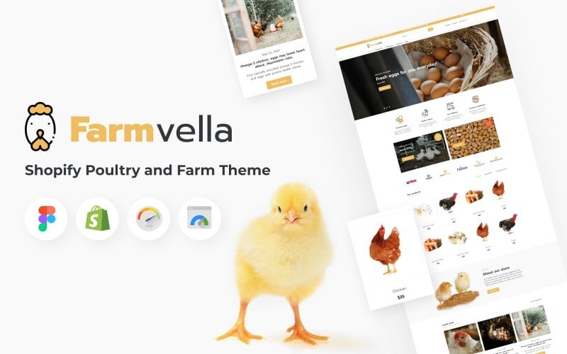 FarmVella- Shopify家禽和农场主题，适用于有机食品