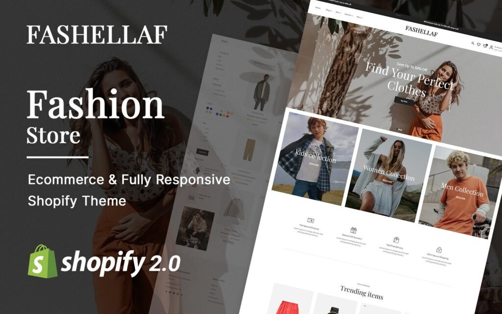 Fashellaf – 服装时尚，线上Shopify主题