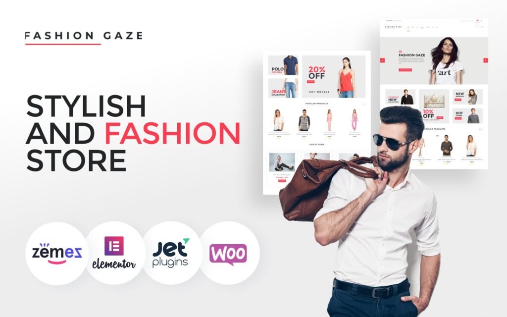 Fashion Gaze – 服装店 WooCommerce 主题
