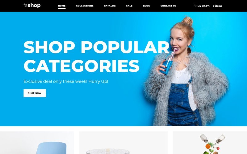 faShop – 批发商店准备好的清洁Shopify主题