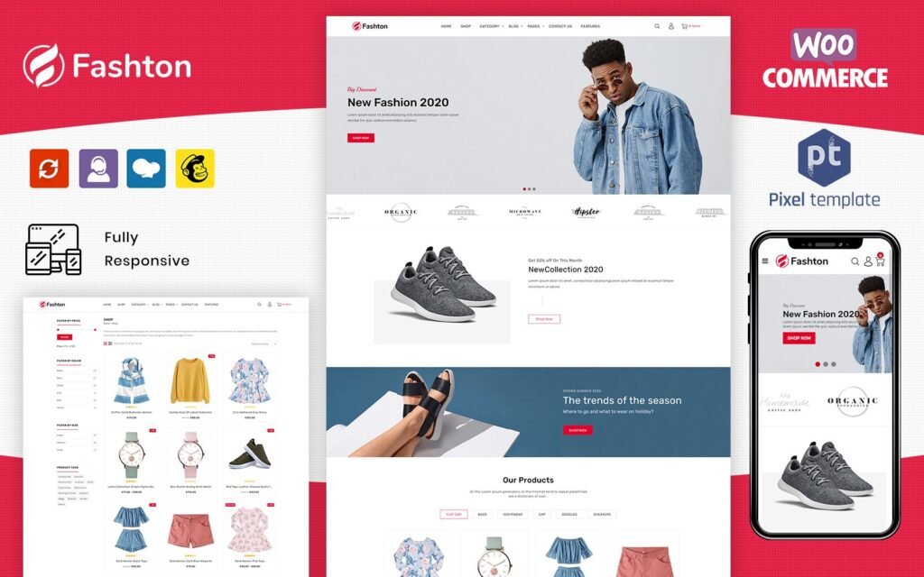 Fashton – 现代时尚 WooCommerce 商店