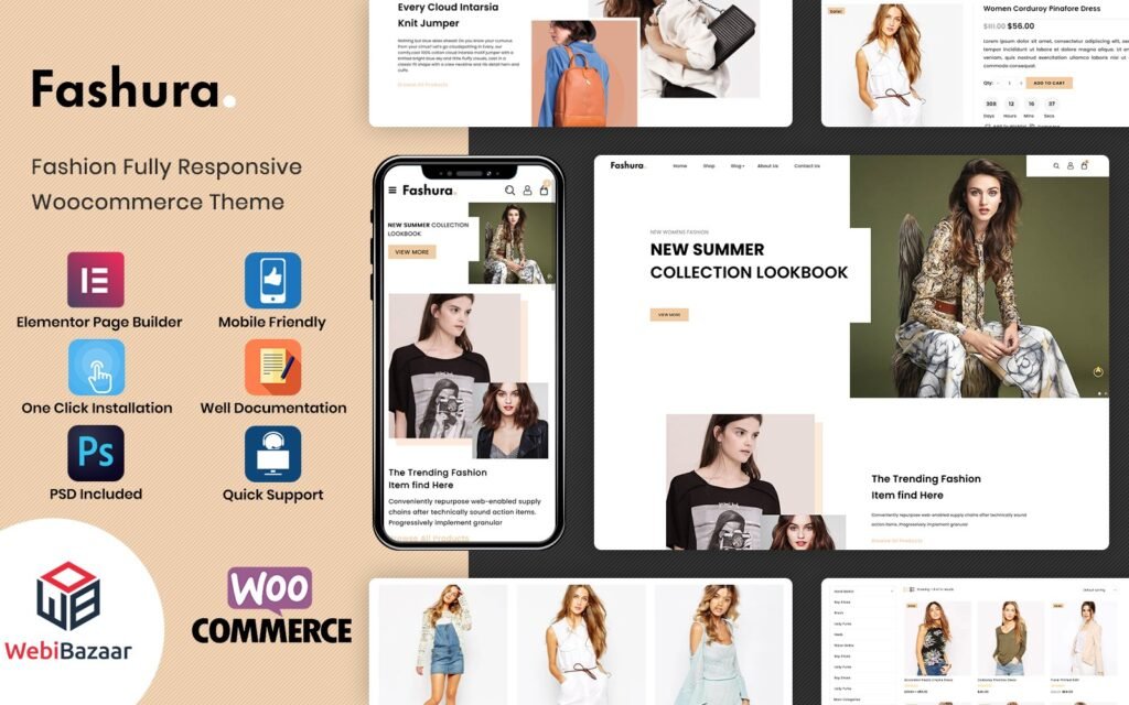 Fashura – 响应式时尚 WooCommerce 主题
