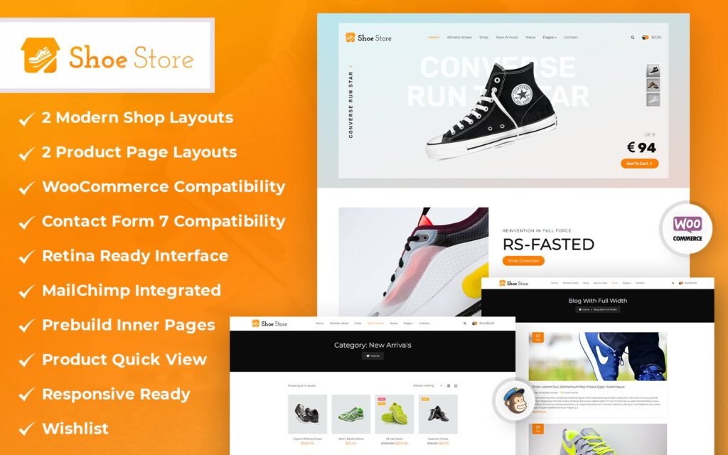 FeetFashion – 鞋类 & 鞋店 WooCommerce Elementor 主题