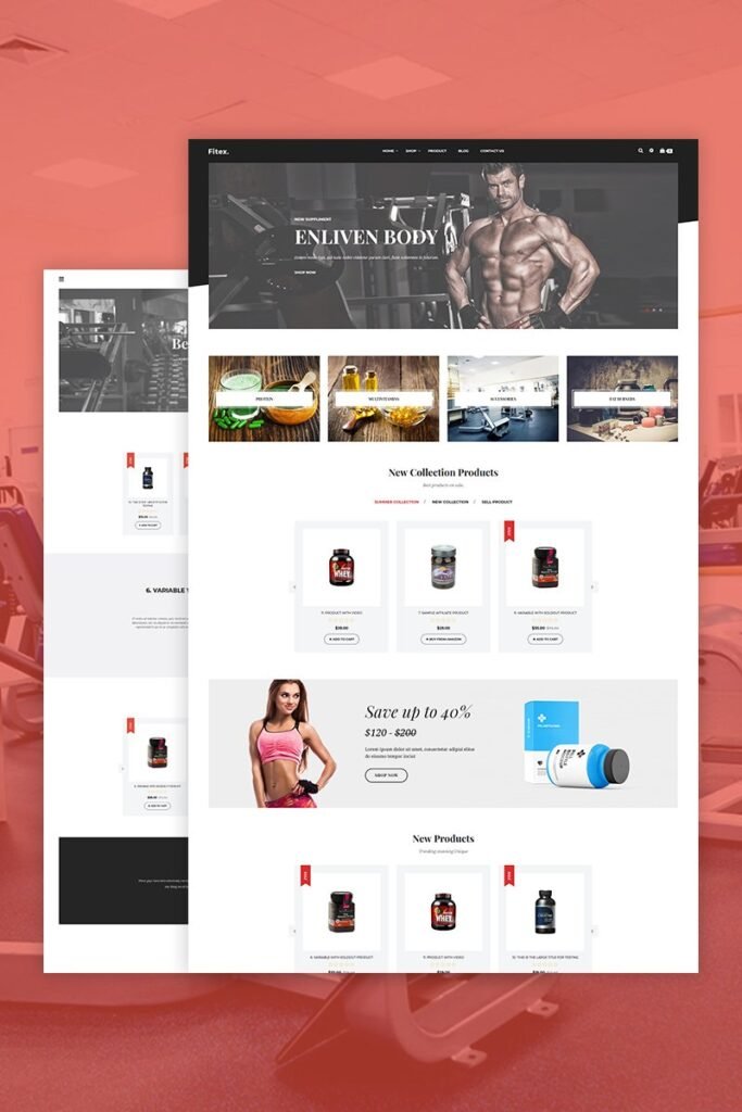Fitex – 运动营养Shopify主题