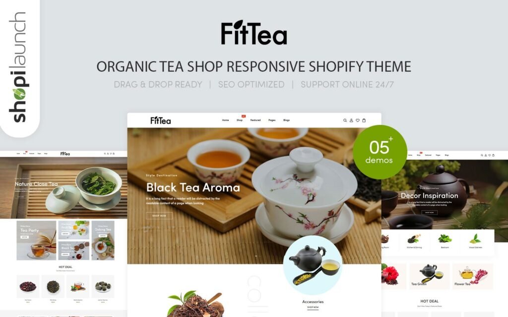Fittea – 有机茶叶店响应式Shopify主题