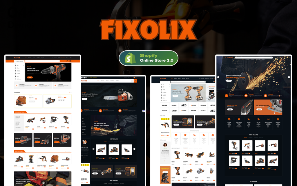 Fixolix – 家庭维修工具Shopify模板