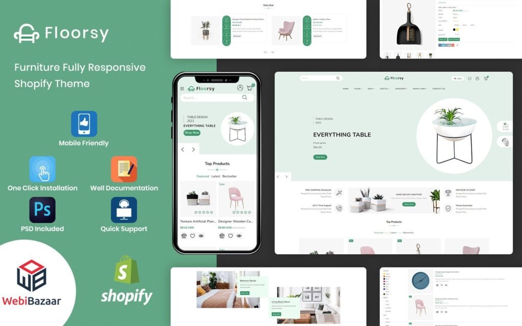 Floorsy – 响应式家具 Shopify 主题