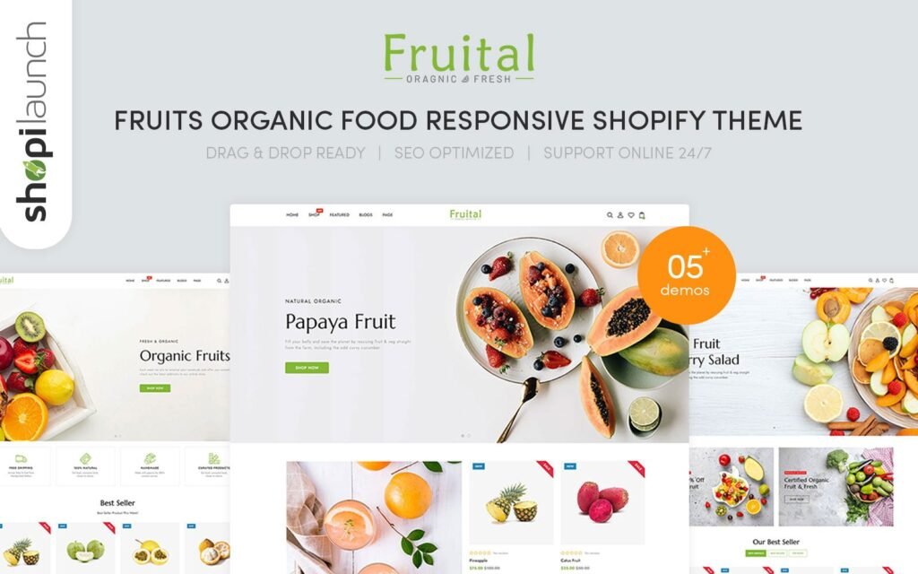 Fruital – 水果有机食品响应式Shopify主题
