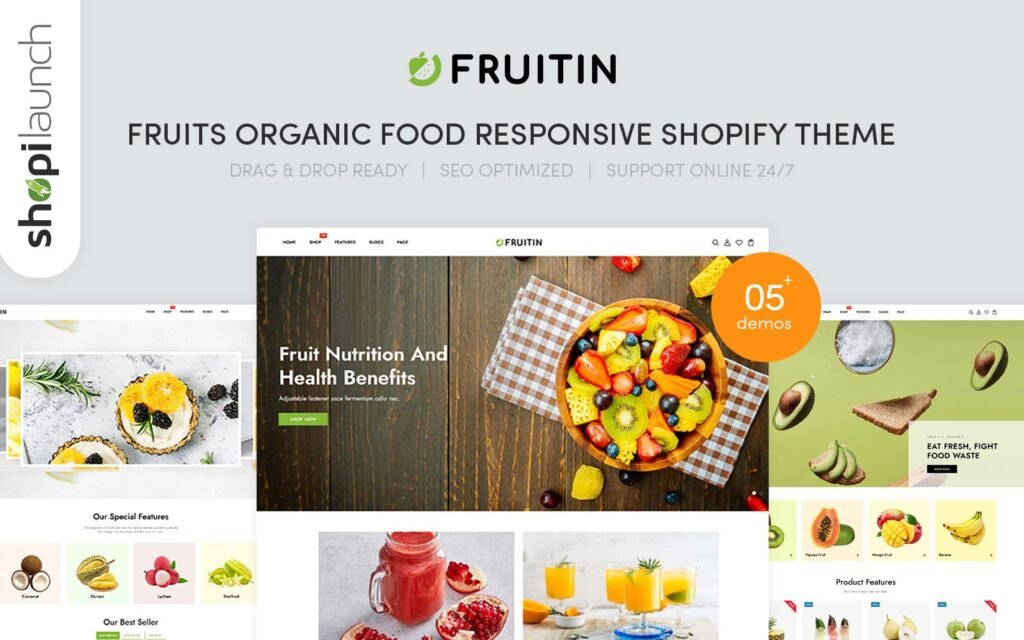 Fruitini – 水果有机食品响应式Shopify主题