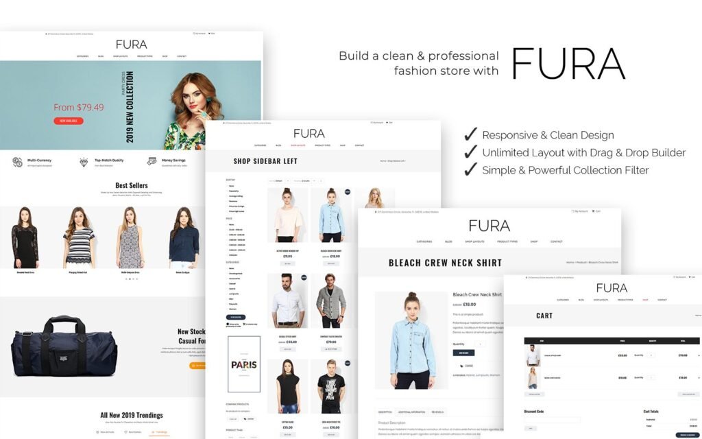 Fura – 清新时尚 WooCommerce 主题