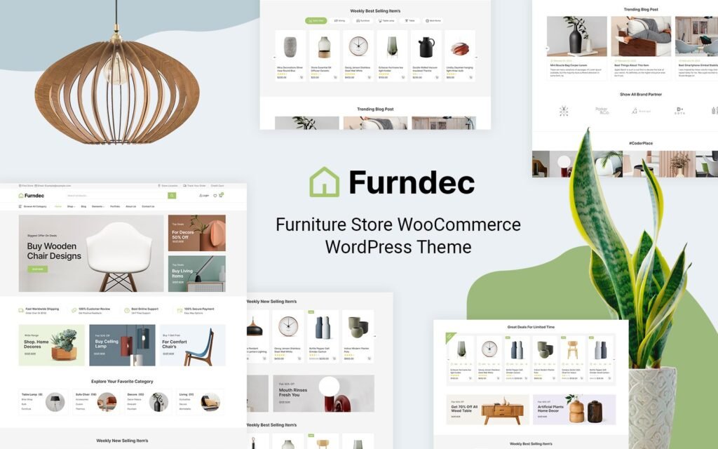 Furndec – 家具，装饰和手工艺品WooCommerce主题