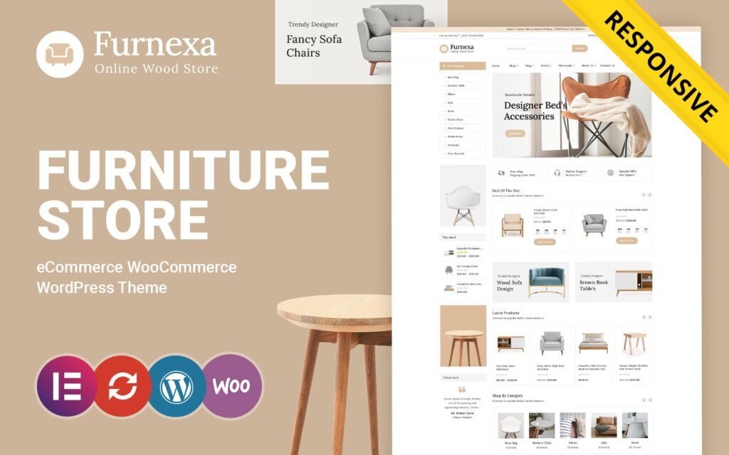 Furnexa – 艺术和家具 WooCommerce 主题