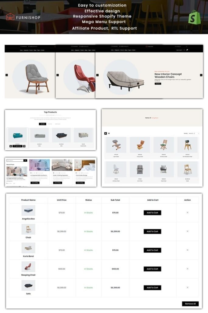 Furnishop – 家具Shopify主题