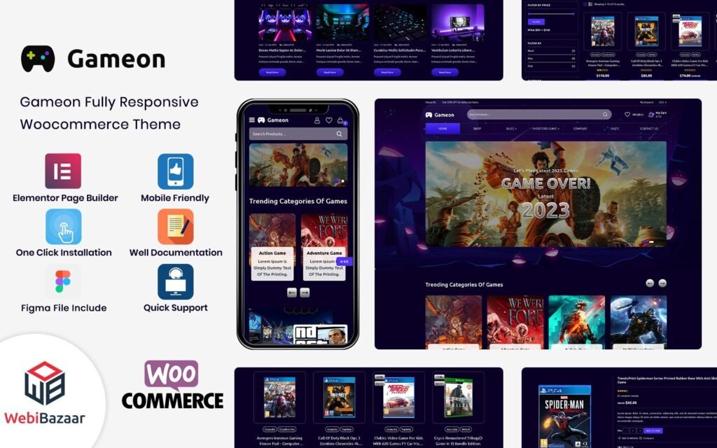 GameOn – 游戏配件 Elementor WooCommerce 主题